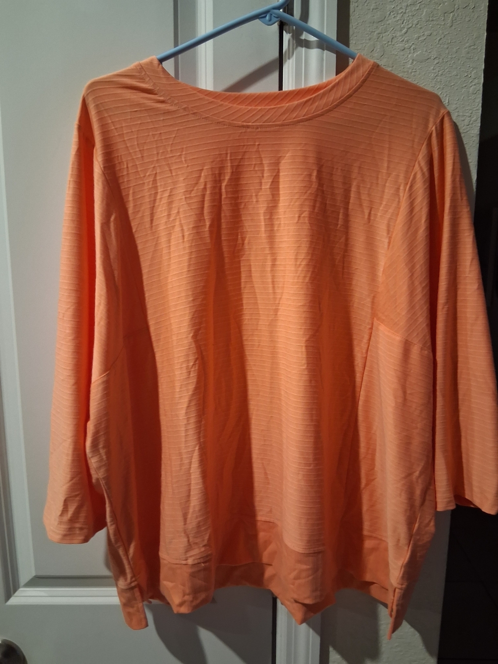 Westbound Long Sleeve Top in Peach-Orange